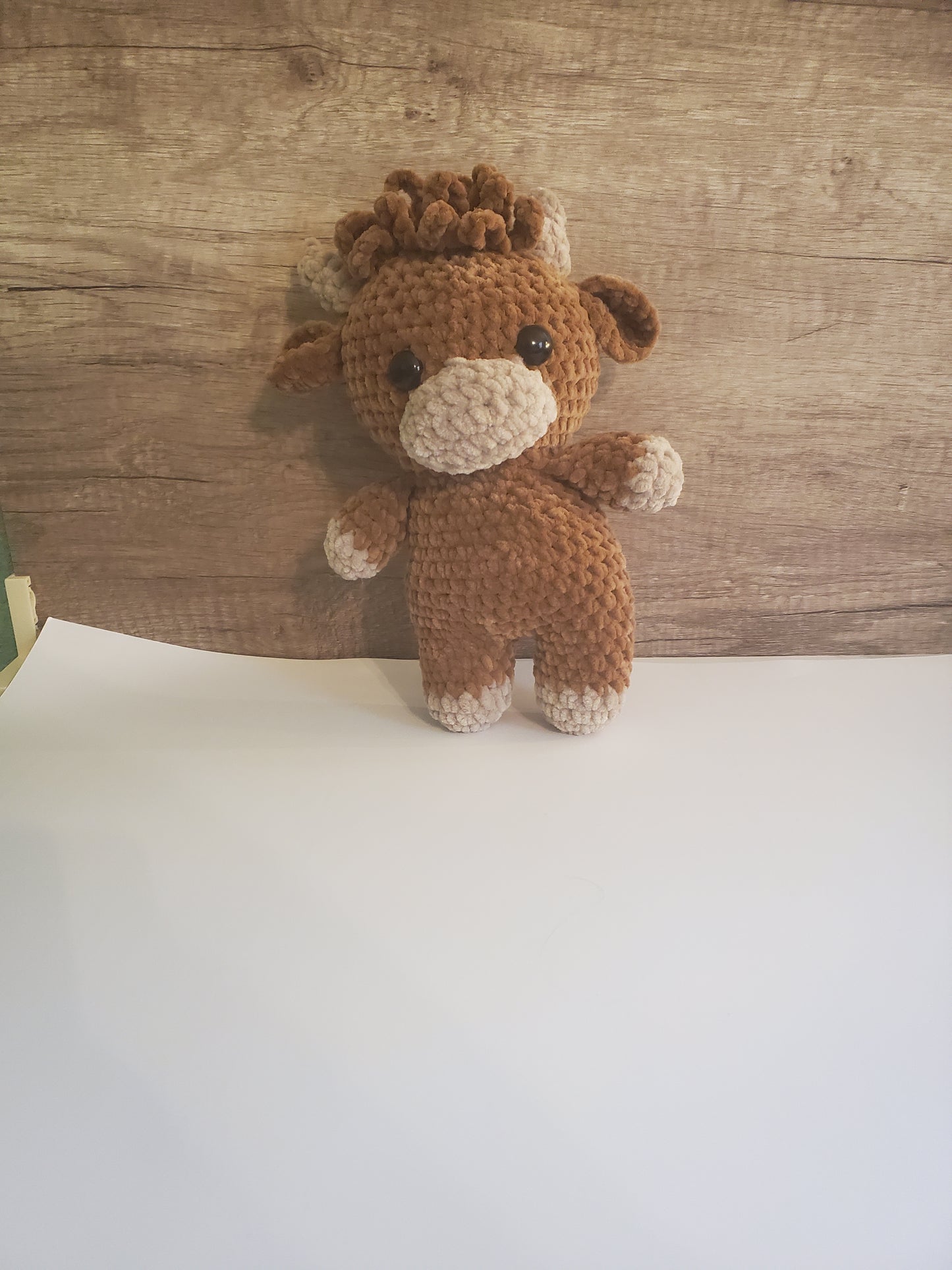 Handmade Crochet Cow Plush – Soft Amigurumi Cow Toy