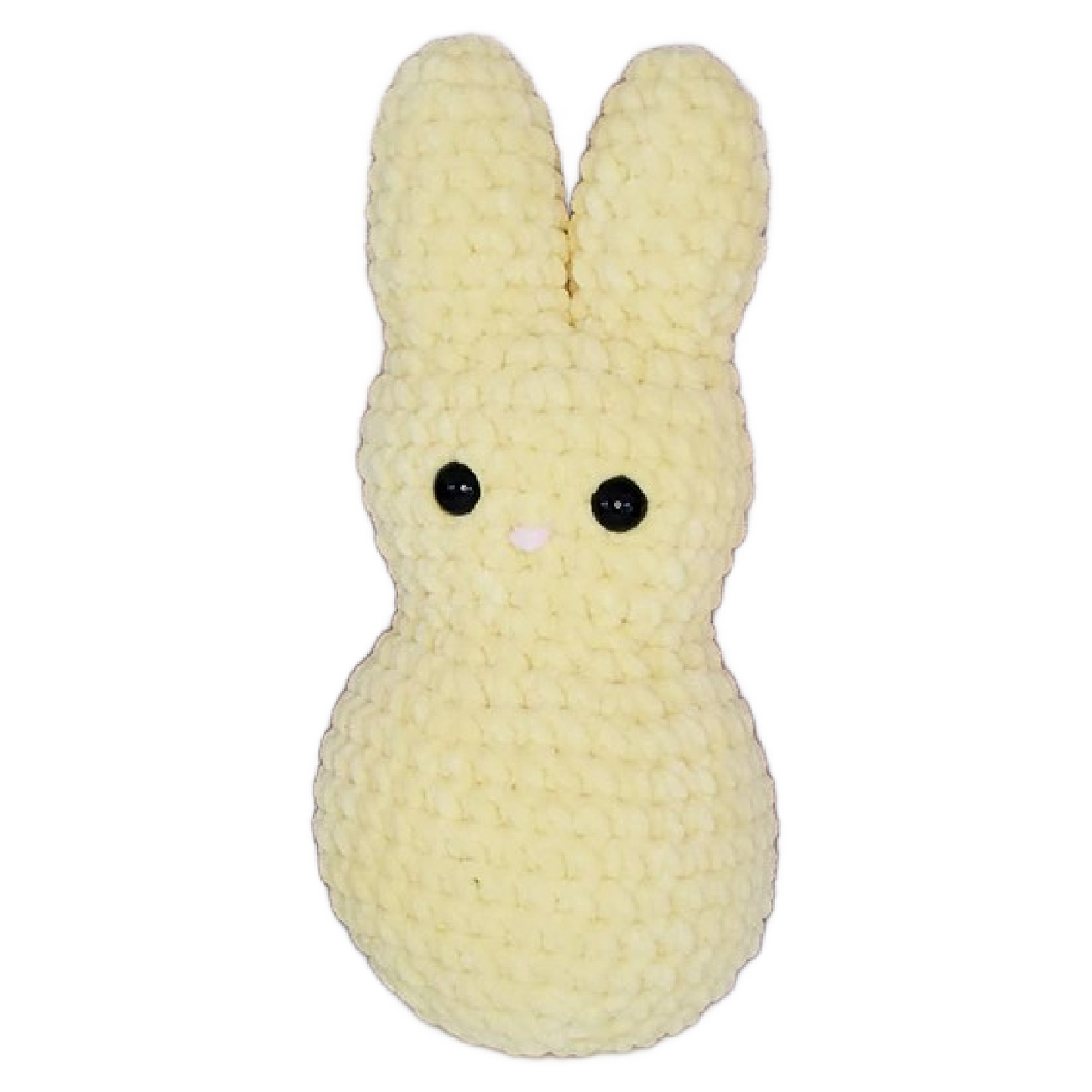 Easter Bunny Plushie – Handmade Chenille Yarn Peep – Soft and Adorable Bunny in Multiple Colors