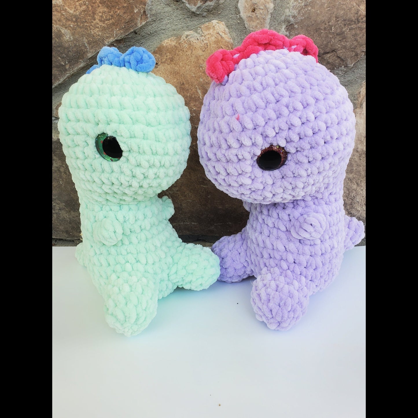 Handmade Crochet Dino Plush – Adorable Amigurumi Dinosaur Toy