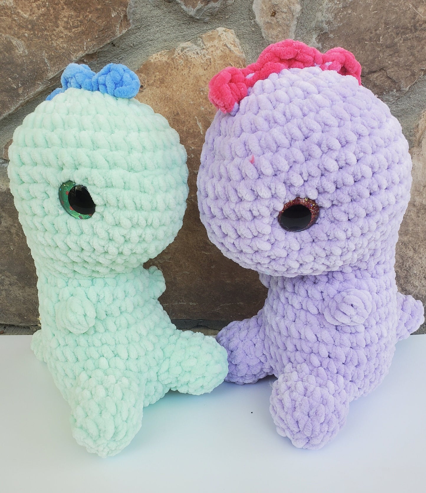 Handmade Crochet Dino Plush – Adorable Amigurumi Dinosaur Toy