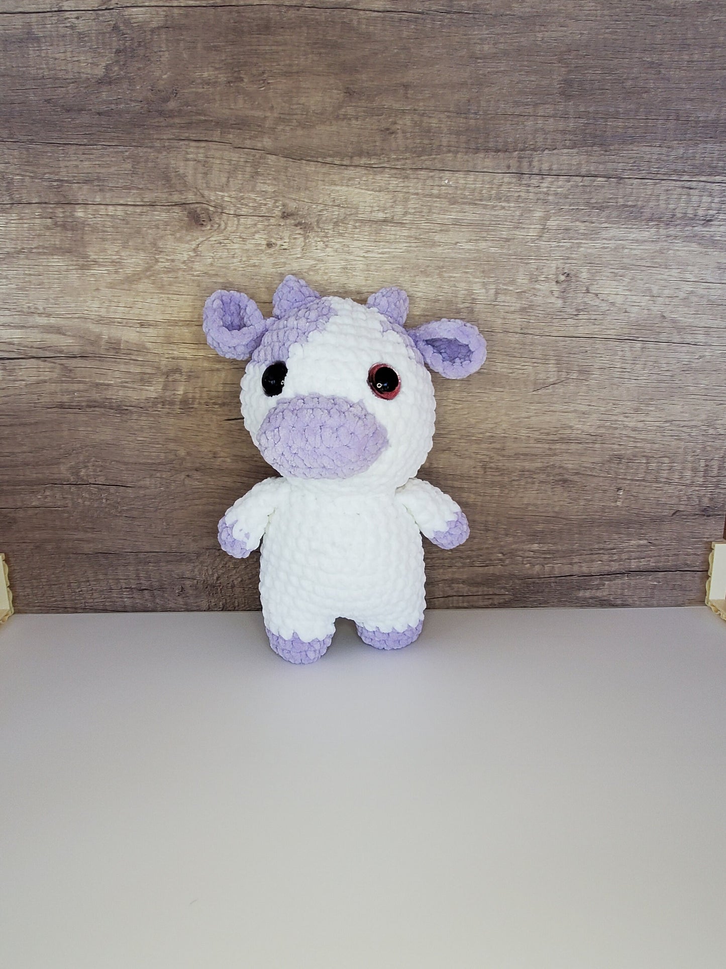 Handmade Crochet Cow Plush – Soft Amigurumi Cow Toy