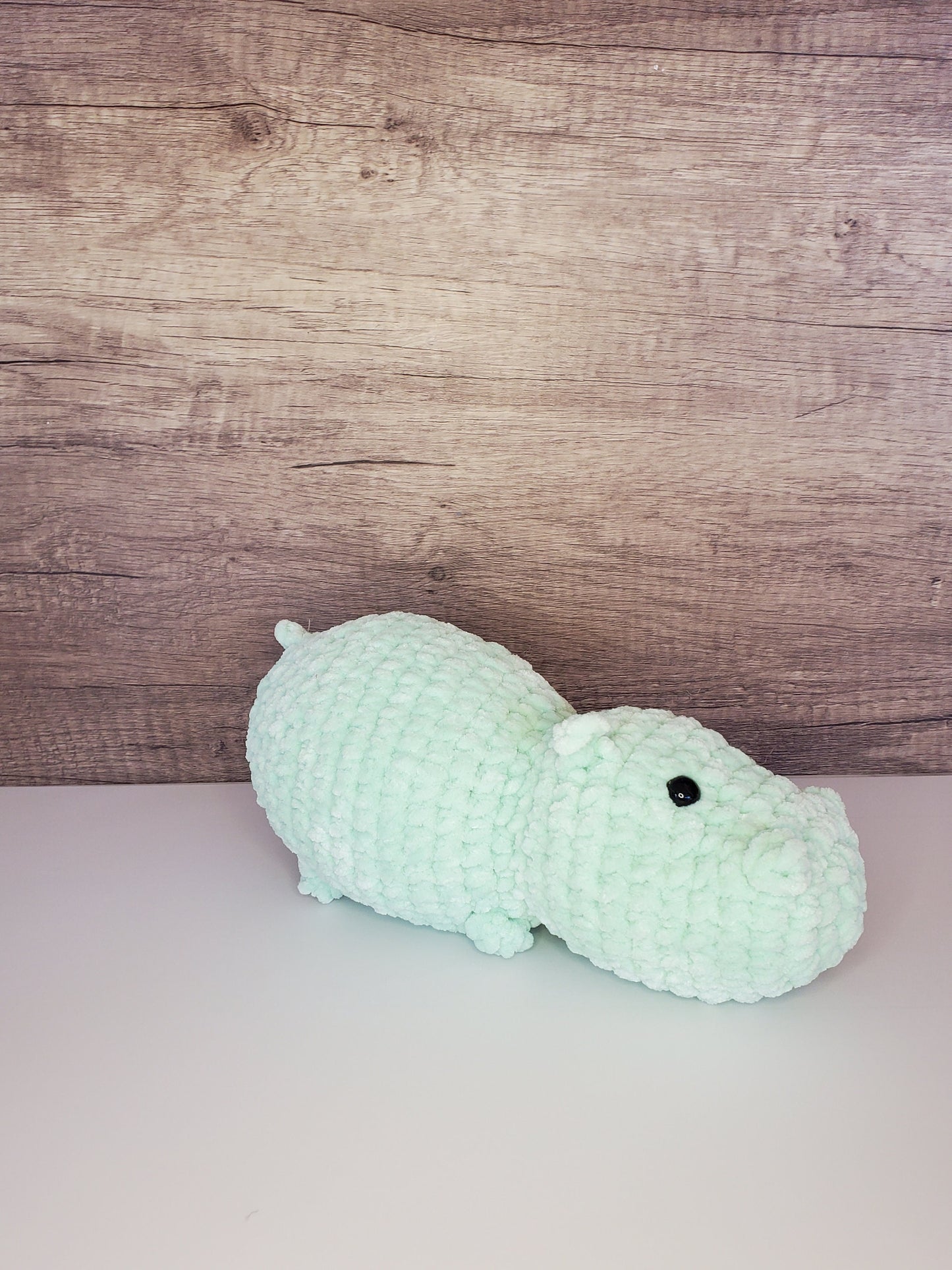 Handmade Crochet Hippo Plush – Adorable and Cuddly Gift for All Ages