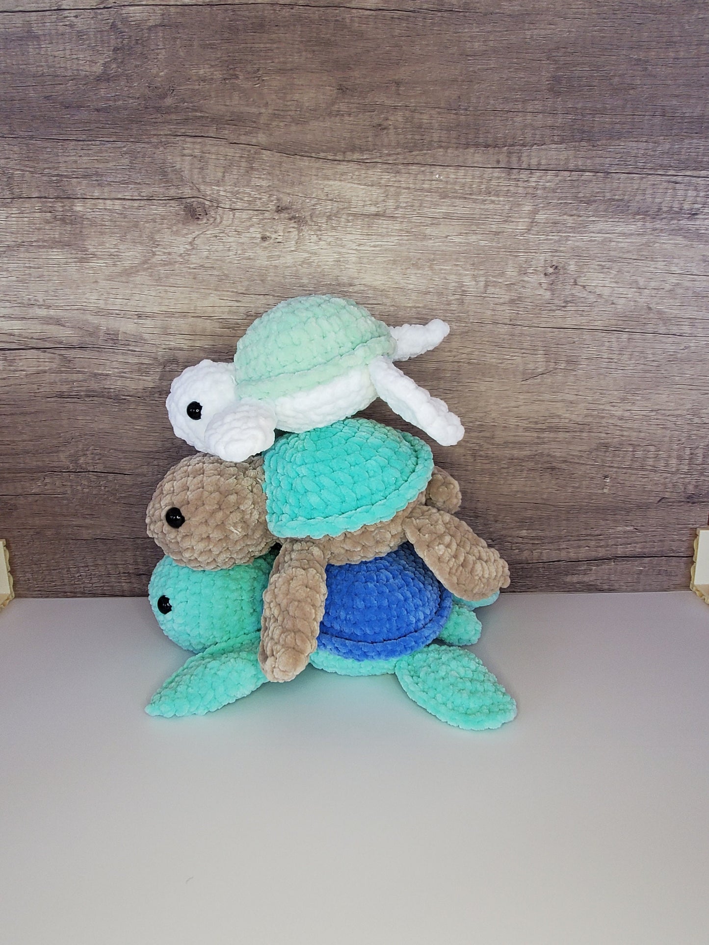 Handmade Crochet Sea Turtle Plush – Adorable and Soft Gift